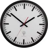 Eurotime 56862 radioveggur 40 cm sort