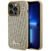 GUESS Disco Metal Script-etui for iPhone 14 Pro Max - gull
