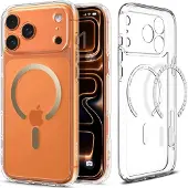 Spigen Ultra Hybrid MagSafe-etui for iPhone 17 Pro Max - gjennomsiktig gull