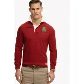 Superdry Double Emblem Rugby Langermet Poloskjorte