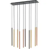 Euluna Hengelampe «Laser», 10 lyskilder, flerfarget, metall, G9
