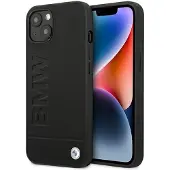 BMW Etui BMHCP14MSLLBK iPhone 14 Plus 6,7 "svart / svart skinnstempel