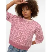 Vero moda Inga oversized genser rund hals lys rosa (146/152)