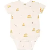 Petit Piao Body S/S Printed Castle (92 / 2 år)