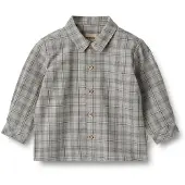 Wheat Baby Shirt Oscar Cloudy Blue Check (92 / 2 år)