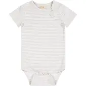Petit Piao Body S/S Printed Pearl Blue/Offwhite (92 / 2 år)