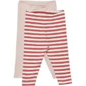 Minymo Leggings - 2-pack - Canyon Rose - - 62 - Leggings