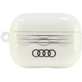 Audi IML-etui med geometrisk mønster til AirPods Pro 2 – hvit