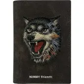 Nimmy Raptor Wolf pass/lommebokveske - brun