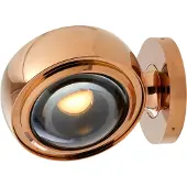 Loom Design LED-vegglampe Optic rosagull aluminium Ø 12 cm