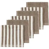 Meyco Baby Fat Stripe 30x30 Cm Ansiktshåndkle 6 Enheter