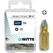 Witte Pz 2 Diamond Pozidriv Kryssformet Skrutrekkerbits 5 Enheter