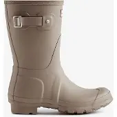 Hunter for woman. WFS1000RMA Original Short Boots taupe (38), Flat, None, Casual, PVC