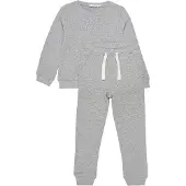 Minymo Joggedress - Grå Melert - - 4 år (104) - Joggedress
