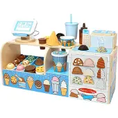 Melissa & Doug MND Wooden Playset Scoops Ice Creamery