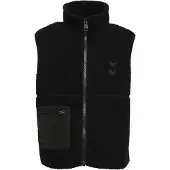 Hummel Fleecevest - Teddy - hmlJR Martini - Black Beauty - - 10 år (140) - Fleecejakke