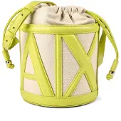 Armani Exchange for woman. XW002183AF22635M7144 Natural bucket bag (OSFA), Beige, Casual, Polyester