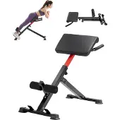Vevor romersk stol hyperekstensjonsbenk, 250 lbs justerbar og sammenleggbar forlengelsesmaskin, multifunksjons treningsutstyr for sete-, hamstring-, rygg- og magetrening, fitnessvektbenk for hjemmegym