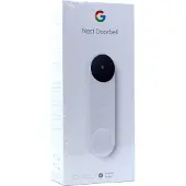 Google Nest - Dørklokke - med kamera - trådløs - 802.11b/g/n, Bluetooth LE - 2.4 Ghz - snø