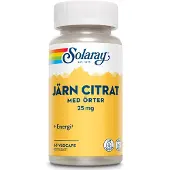 Solaray Jern Citrat 60 kapsler