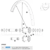 Mavic Deemax Dh 27.5 J-bent Eiker 14 Enheter