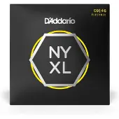 D'Addario NYXL0946 Nickel Wound Super Light Top/Regular Bottom 09-46