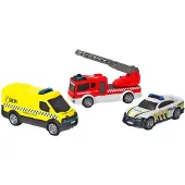 Dickie Toys 3-Pack Danske Redningskjøretøy