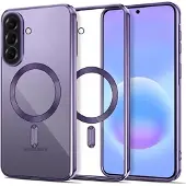Tech-Protect Samsung Galaxy A57 MagFlex-deksel - MagSafe-kompatibelt - klar / Koboltfiolett