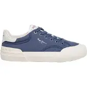 Pepe Jeans for woman. PLS300017 Taylor Basic navy sneakers (40), Blue, Fabric, Flat, Laces, Casual