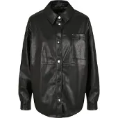 Urban Classics S Faux Leather Over Skjorte Med Lange Ermer