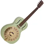 Hartwood Electro Resonator-gitar metallisk grønn