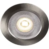 Llitt Alice 12V Infälld downlight 3000K IP44 340lm Borstad stål 1-pack
