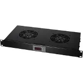 Logilink FAU02FB, Viftepanel, Stål, Sort