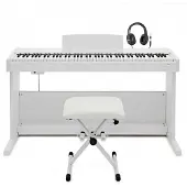 Gear4Music VISIONKEY-500 Digitalpiano Pakke fra Hvit