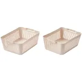 Liewood Kurv - 2-pack - Large - 39x26x14 cm - Sandy - - OneSize - Kurv