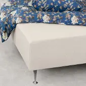 In Style Stretchlaken 140x200 cm - Hvitt jerseylaken - formsydd laken