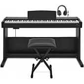 Gear4Music VISIONKEY-500 Digitalpiano Pakke fra Matt Svart
