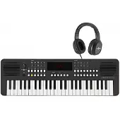 Gear4Music VISIONKEY-2 49-Tangenters Bærbart Keyboard Svart Hodetelefonpakke