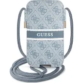 GUESS Håndveske GUPHL4GDBL 6,7" blå/blå hardcase 4G Stripe