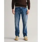 Gant for man. 1000260 Blue Slim Fit Jeans (32/32), Casual, Cotton, Denim