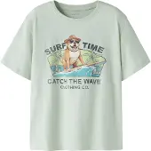 Name it T-skjorte - NkmJowi - Pale Aqua - - 7-8 år (122-128) - T-skjorte