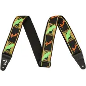 Fender Neon Monogram Gitarrem Grønn / Oransje