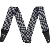 Fender Wavy Checkerboard Polyester Strap Gray