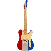 Fender Limited Edition Buck Owens Telecaster MN Red Silver and Blue Sparkle