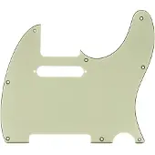 Fender Telecaster Plekterbrett med 8 Hull 3-lags Mintgrønt