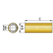 VETUS Akselgummilager Med Fenolharpiks 25 Mm