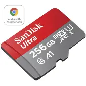 SanDisk Ultra - Flashminnekort (microSDXC til SD-adapter inkludert) - 256 GB - A1 / UHS Class 1 / Class10 - microSDXC UHS-I