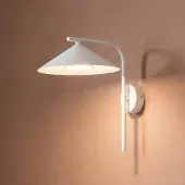 TK Lighting Vegglampe Lume S, greige, metall, 31 cm høy, GX53