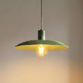 TK Lighting Hengelampe Astra, grønn, metall, Ø 41 cm, E27