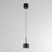 Molto Luce LED-hengelampe MAG MINI, svart, Ø 9 cm, CCT, dimbar, metall
